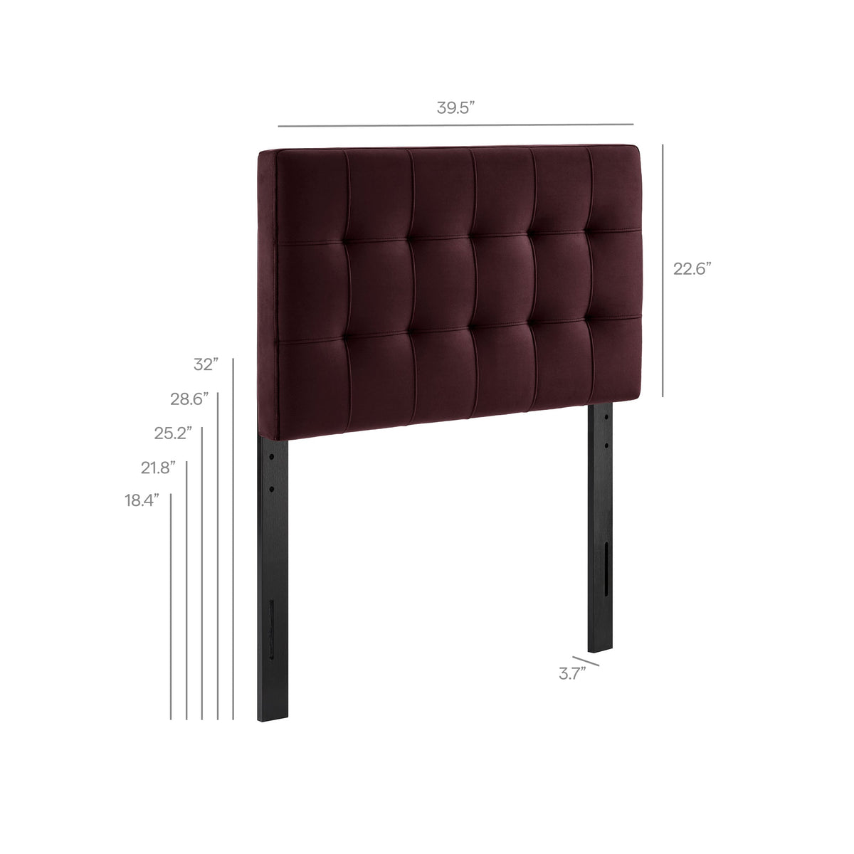 Lily Biscuit Tufted Performance Velvet Headboard