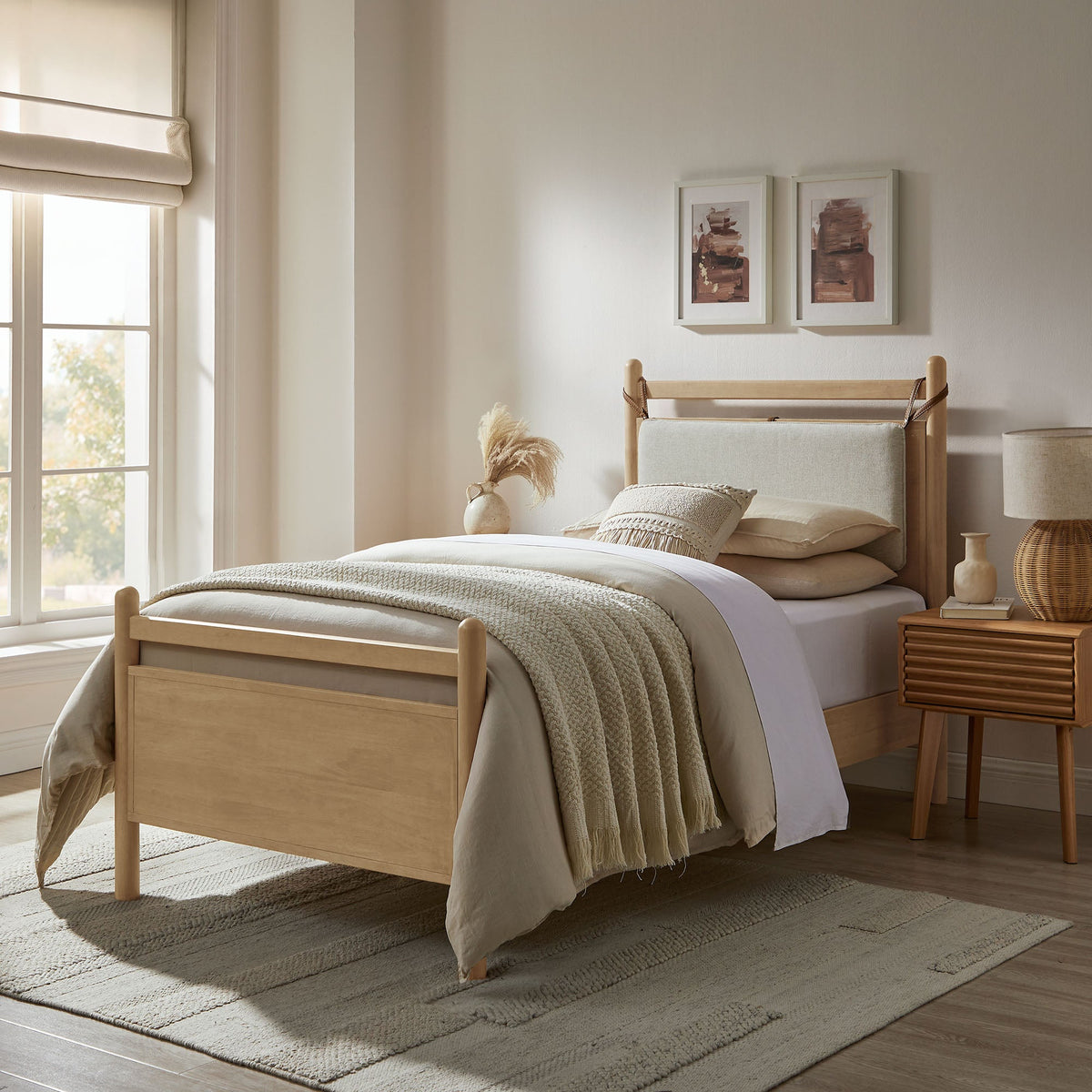 Leni Wood Platform Bed Frame