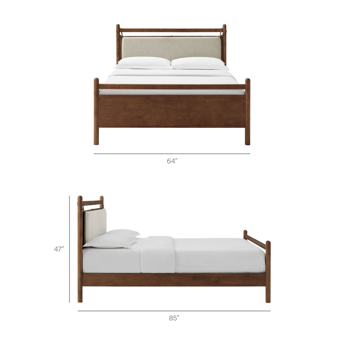 Leni Wood Platform Bed Frame