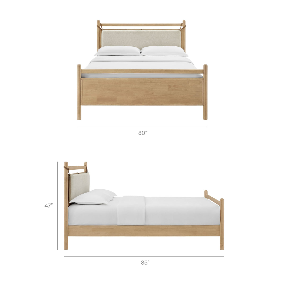 Leni Wood Platform Bed Frame