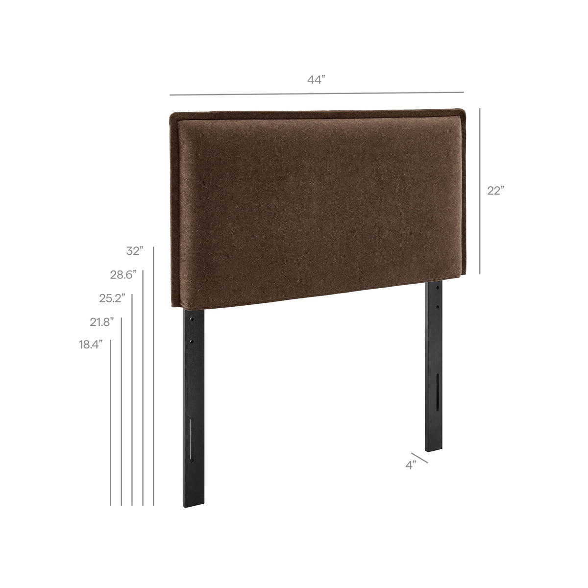 Camille Upholstered Linen Blend Headboard