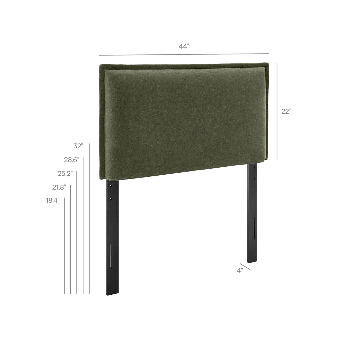 Camille Upholstered Linen Blend Headboard