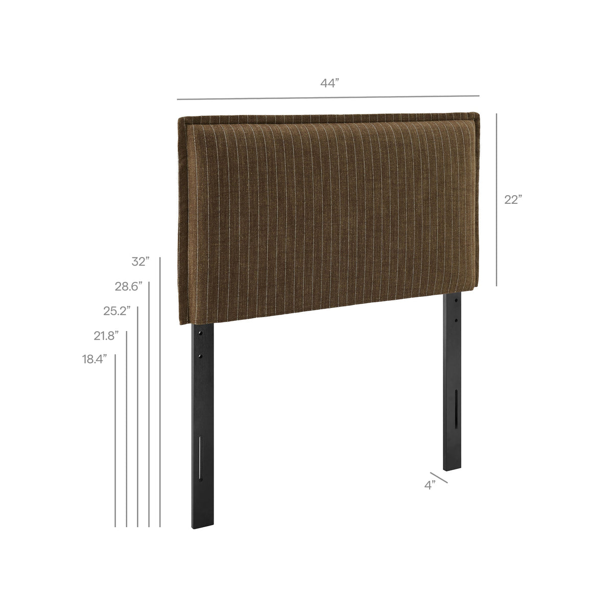 Camille Striped Linen Blend Headboard