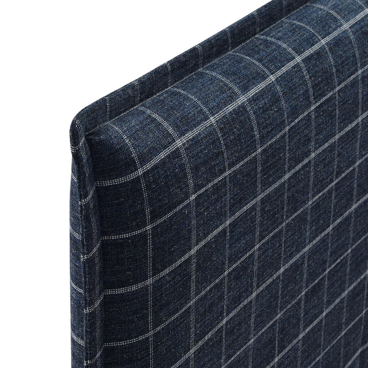 Camille Checkered Linen Blend Headboard