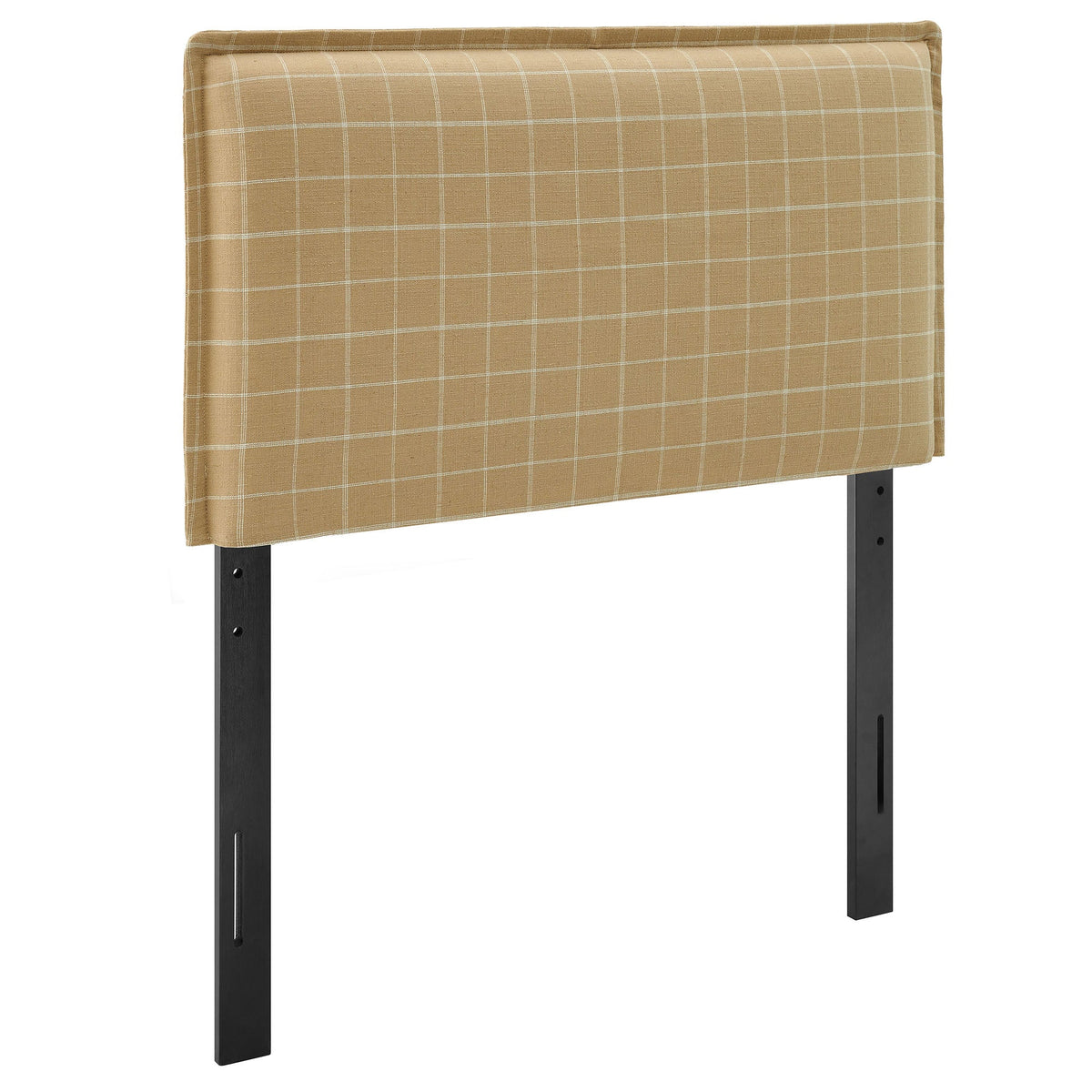 Camille Checkered Linen Blend Headboard