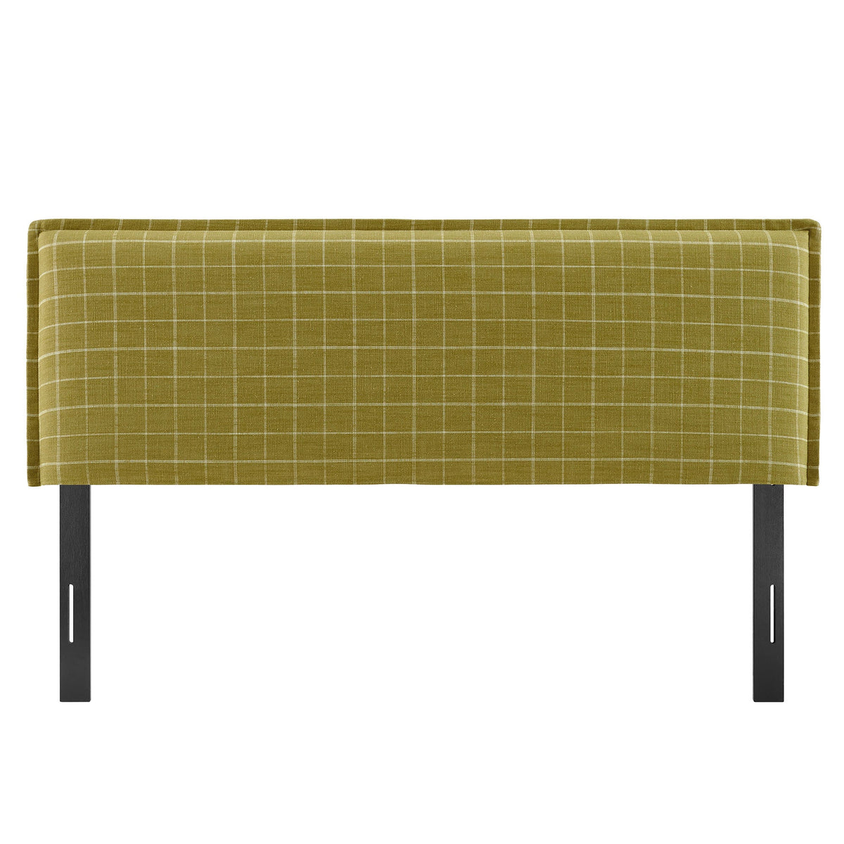 Camille Checkered Linen Blend Headboard