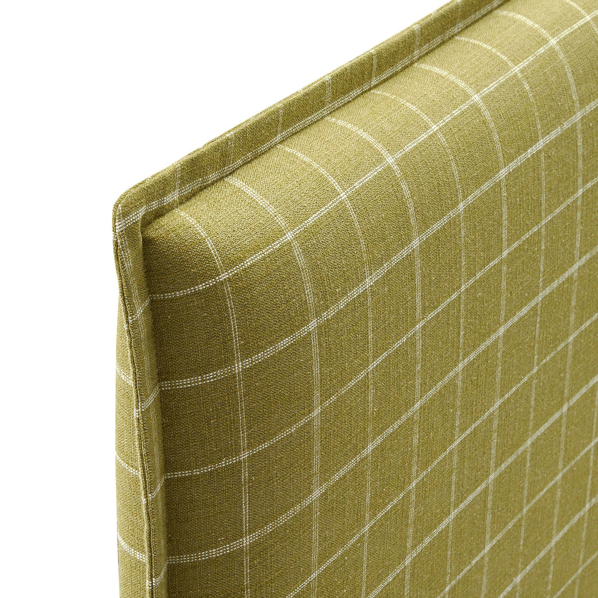 Camille Checkered Linen Blend Headboard