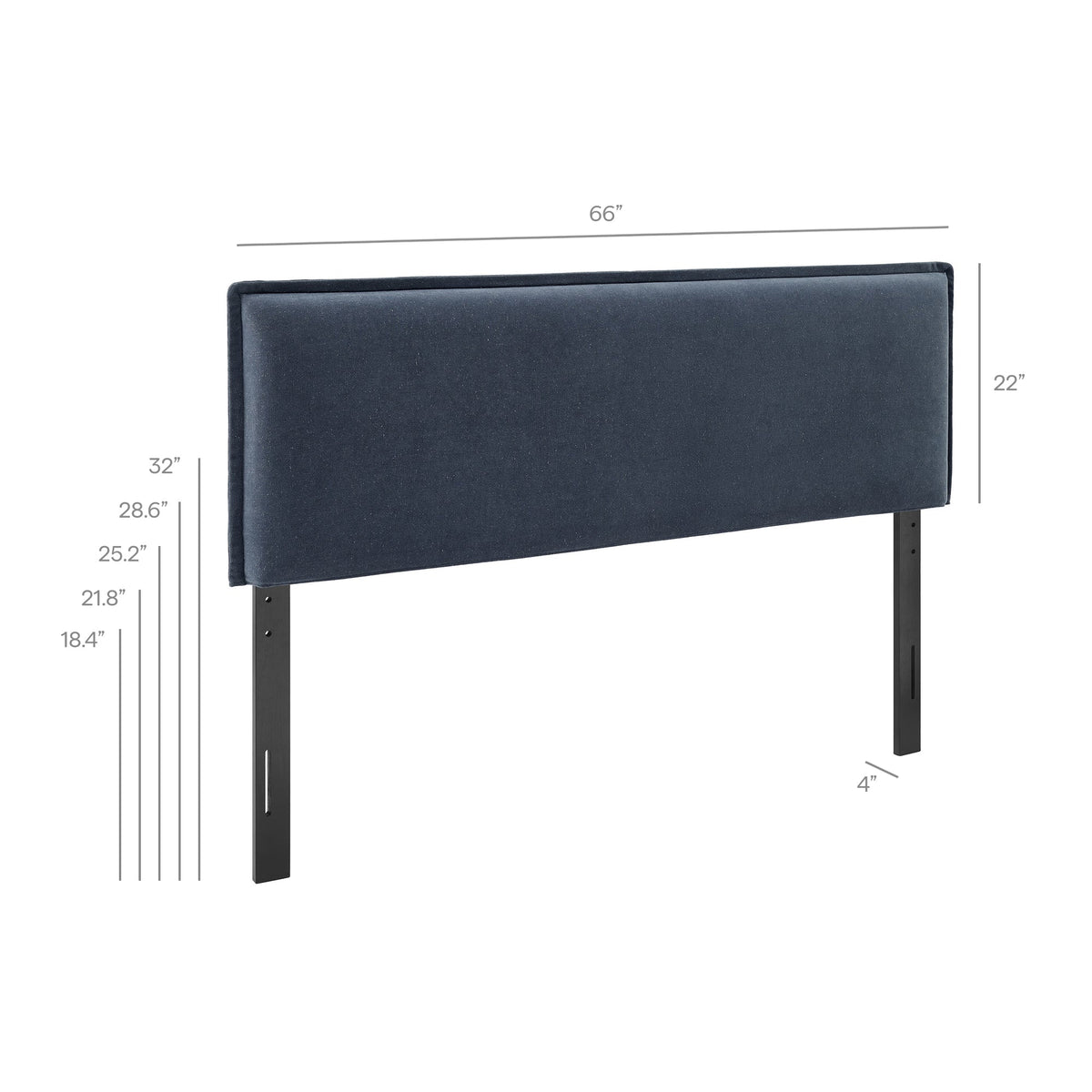 Camille Upholstered Linen Blend Headboard