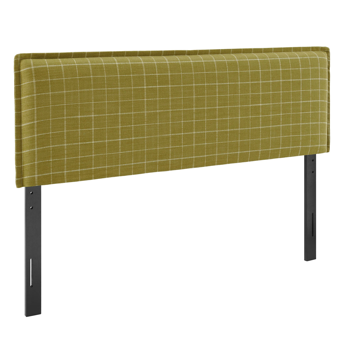 Camille Checkered Linen Blend Headboard