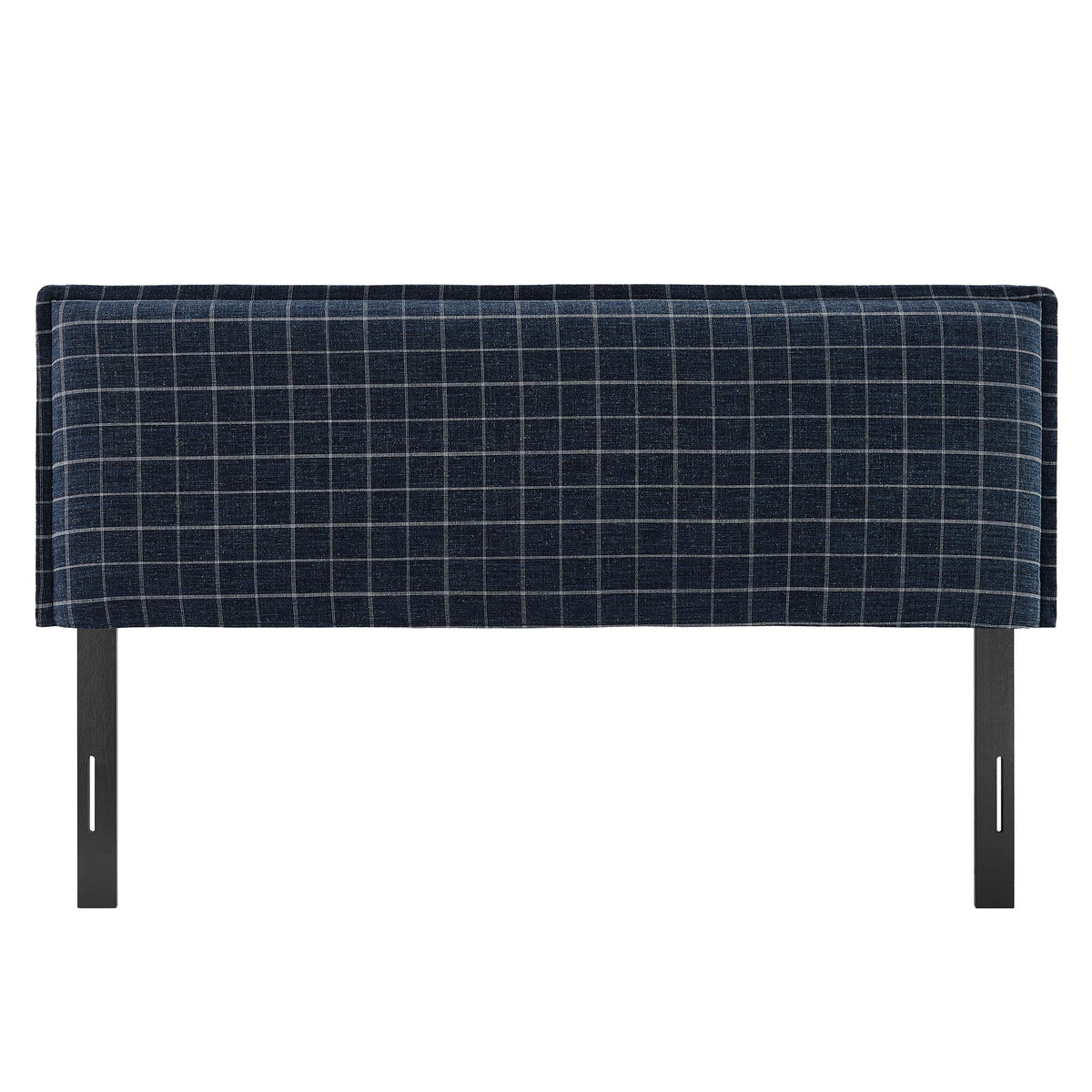 Camille Checkered Linen Blend Headboard