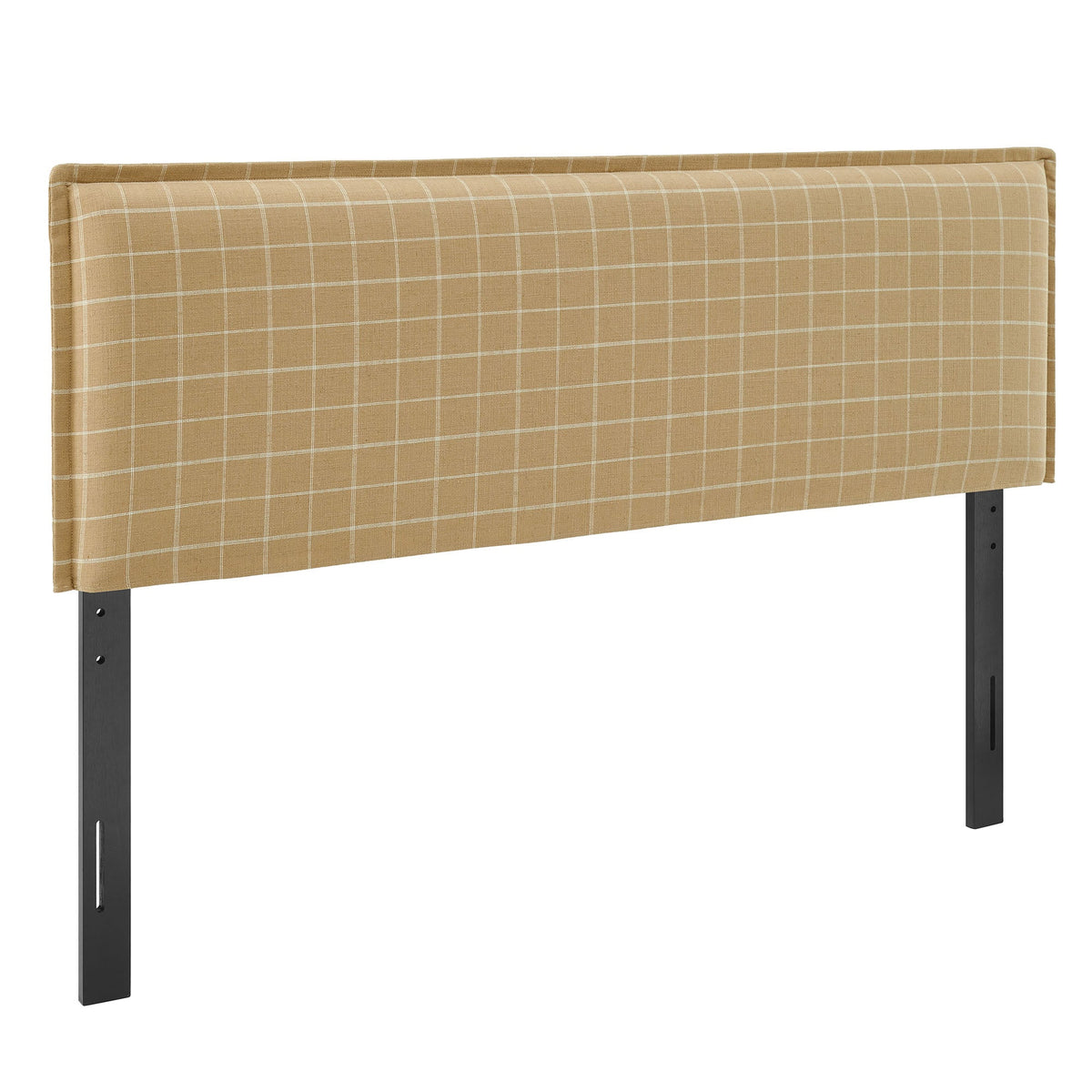 Camille Checkered Linen Blend Headboard
