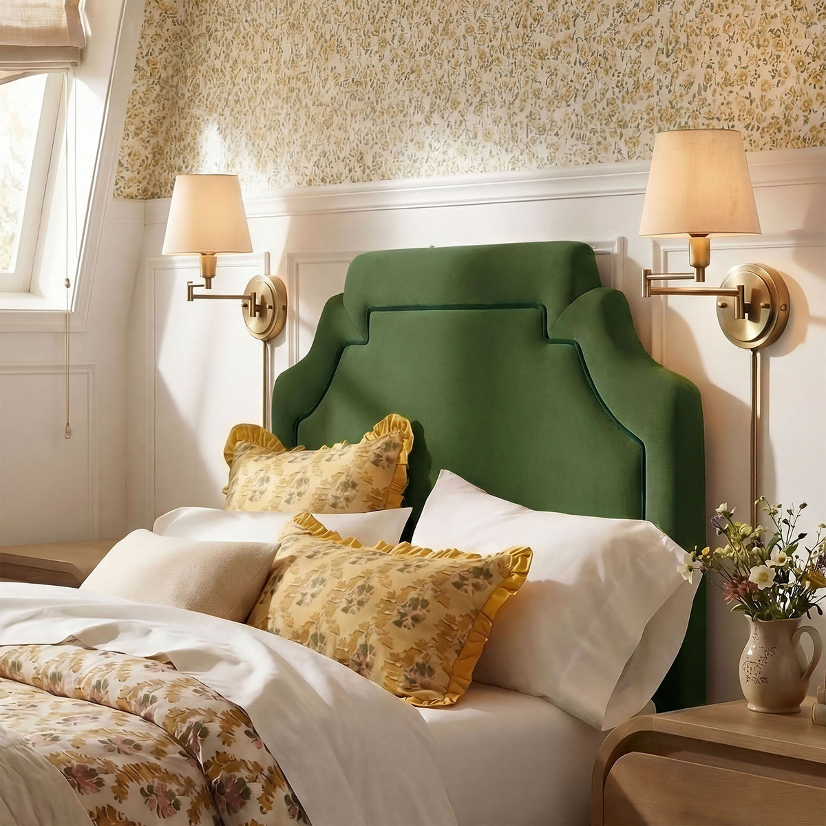 Magnolia Stain-Resistant Performance Velvet Headboard