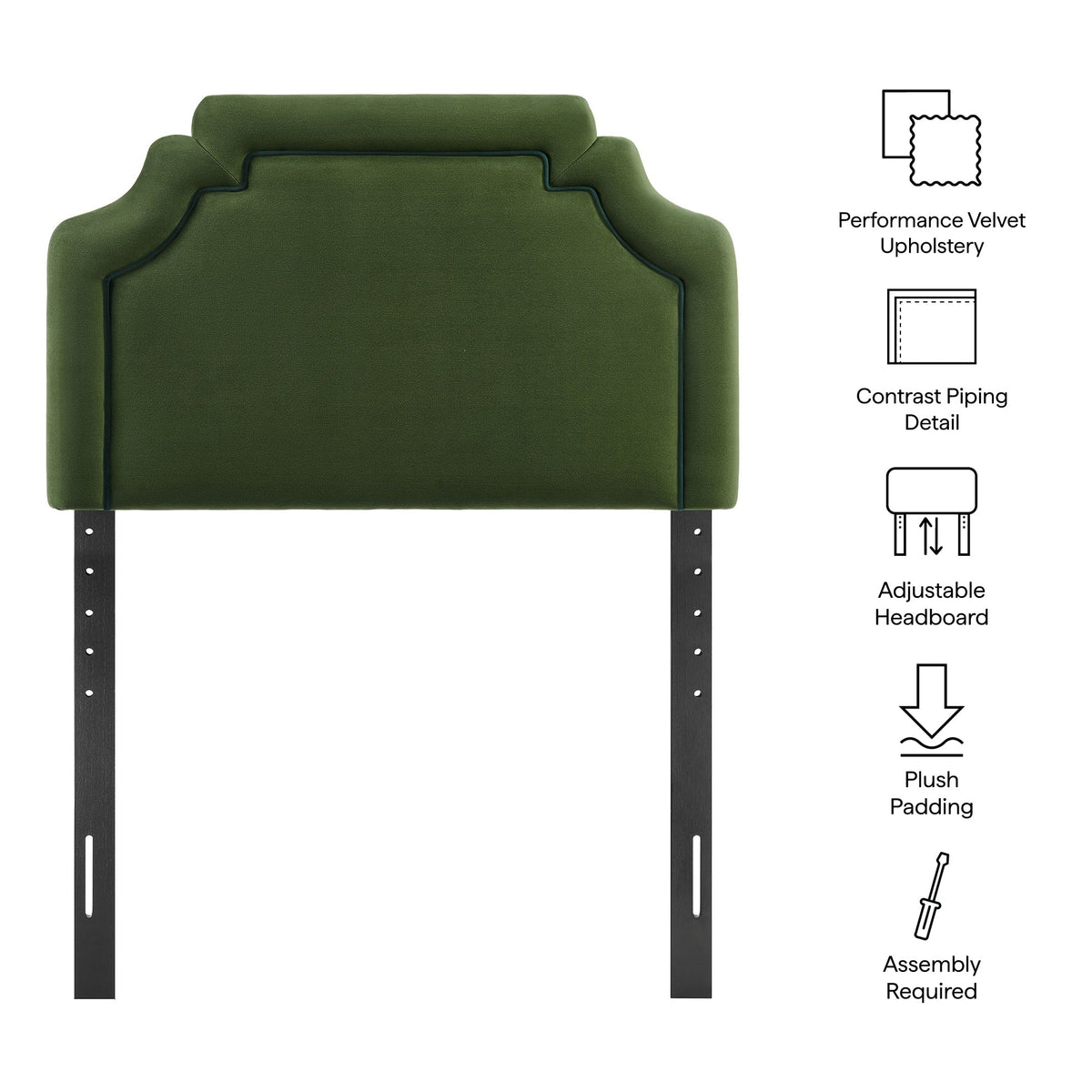 Magnolia Stain-Resistant Performance Velvet Headboard