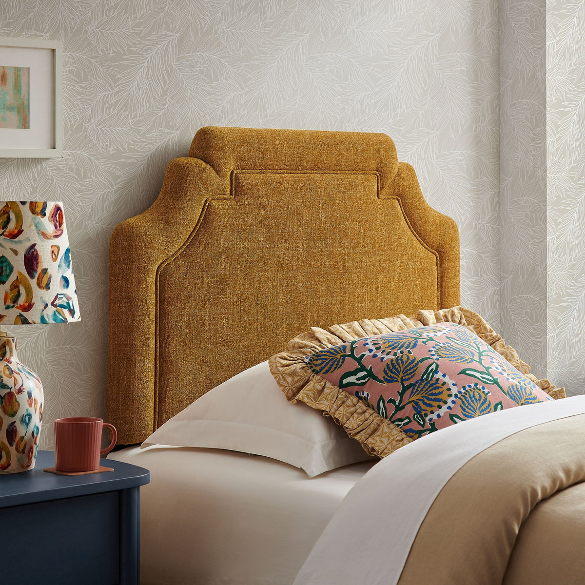 Magnolia Upholstered Fabric Headboard