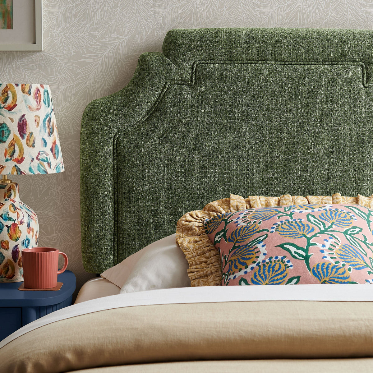 Magnolia Upholstered Fabric Headboard