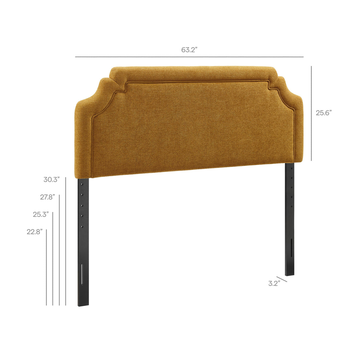 Magnolia Upholstered Fabric Headboard