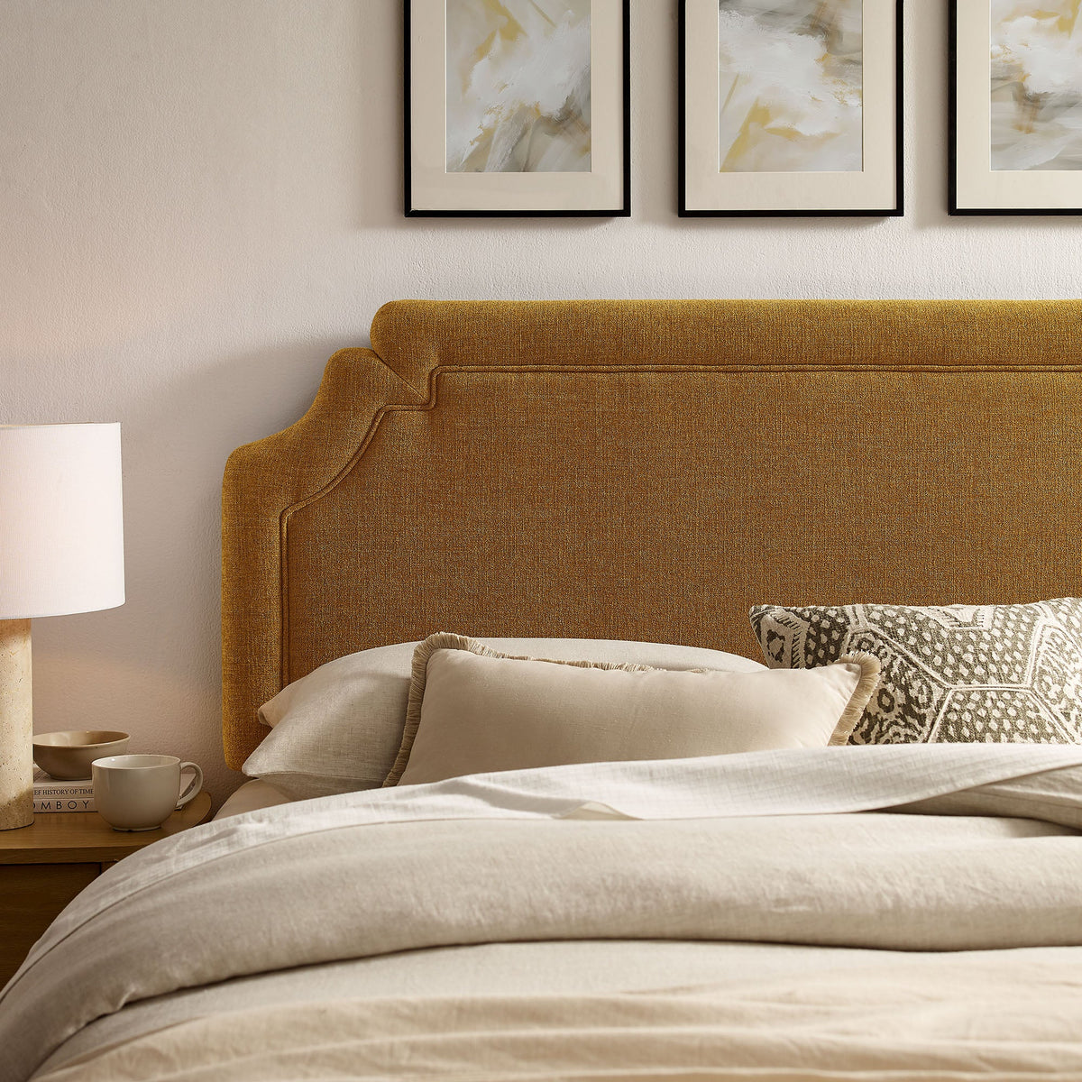 Magnolia Upholstered Fabric Headboard