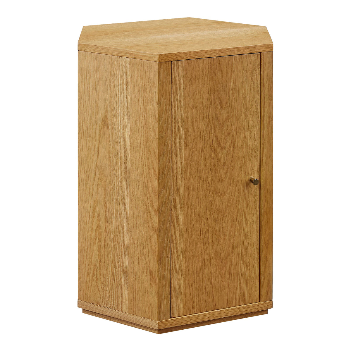 Kade Faceted Wood Side Table