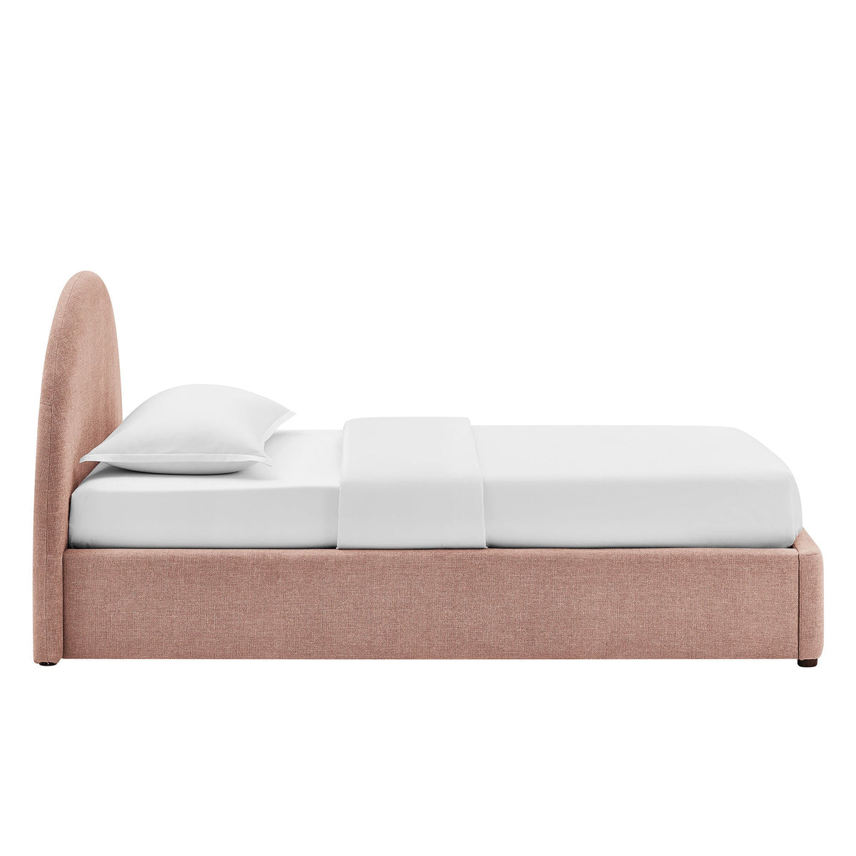 Resort Upholstered Fabric Storage Platform Bed Frame