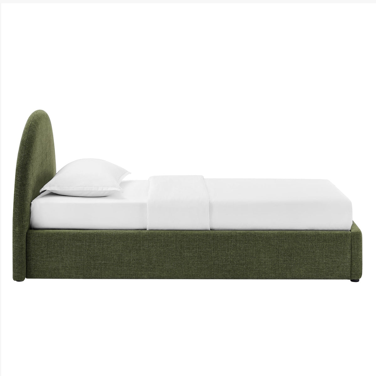Resort Upholstered Fabric Storage Platform Bed Frame