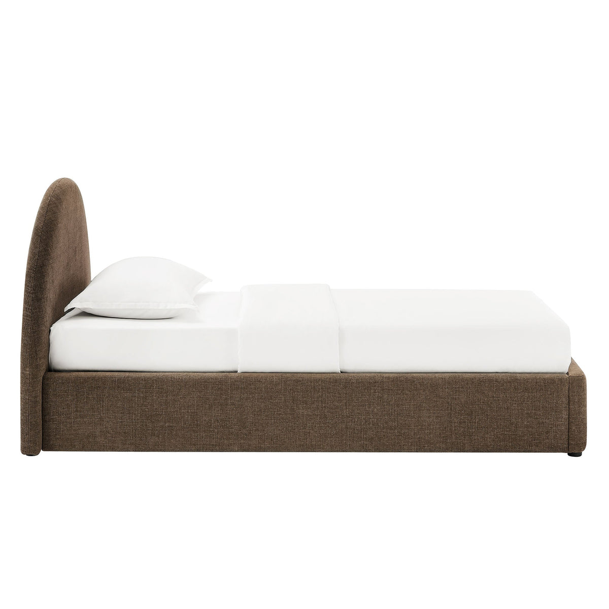 Resort Upholstered Fabric Storage Platform Bed Frame