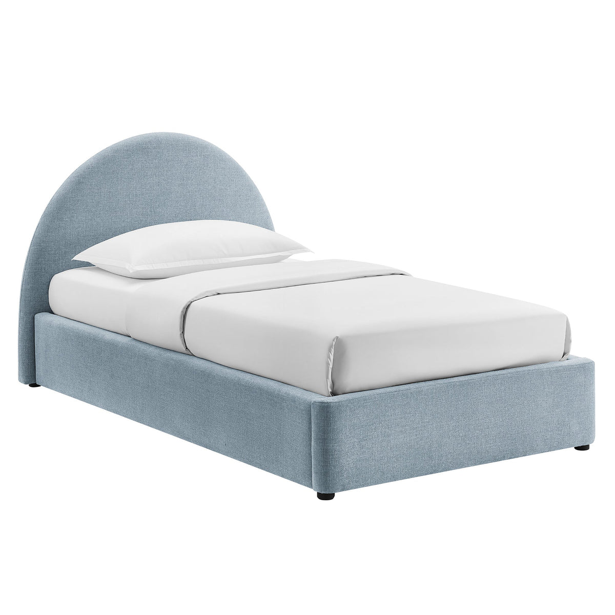 Resort Upholstered Fabric Storage Platform Bed Frame