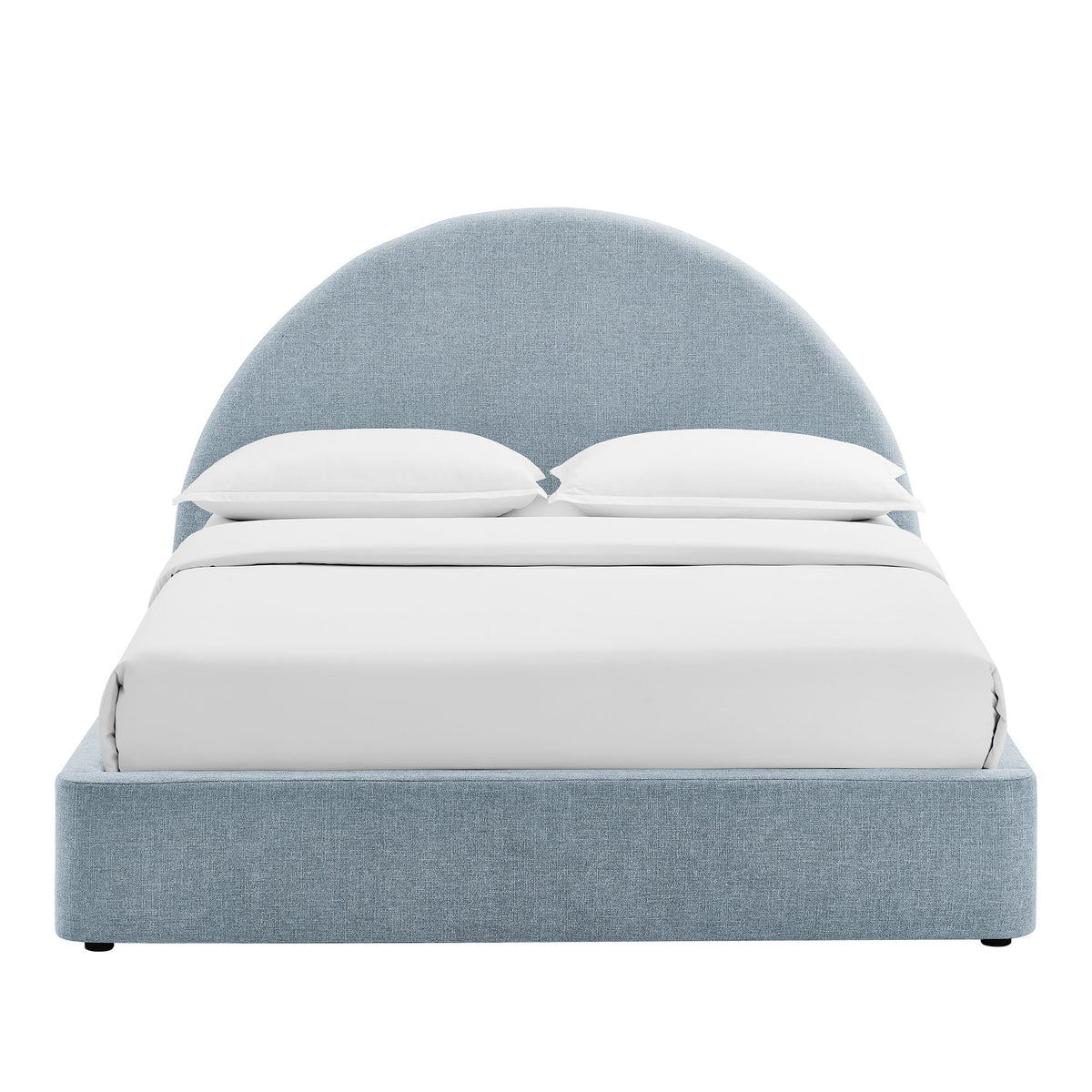 Resort Upholstered Fabric Storage Platform Bed Frame