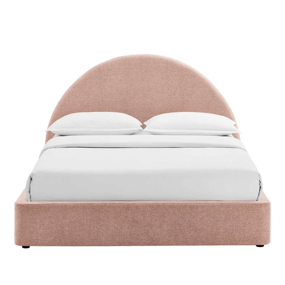 Resort Upholstered Fabric Storage Platform Bed Frame