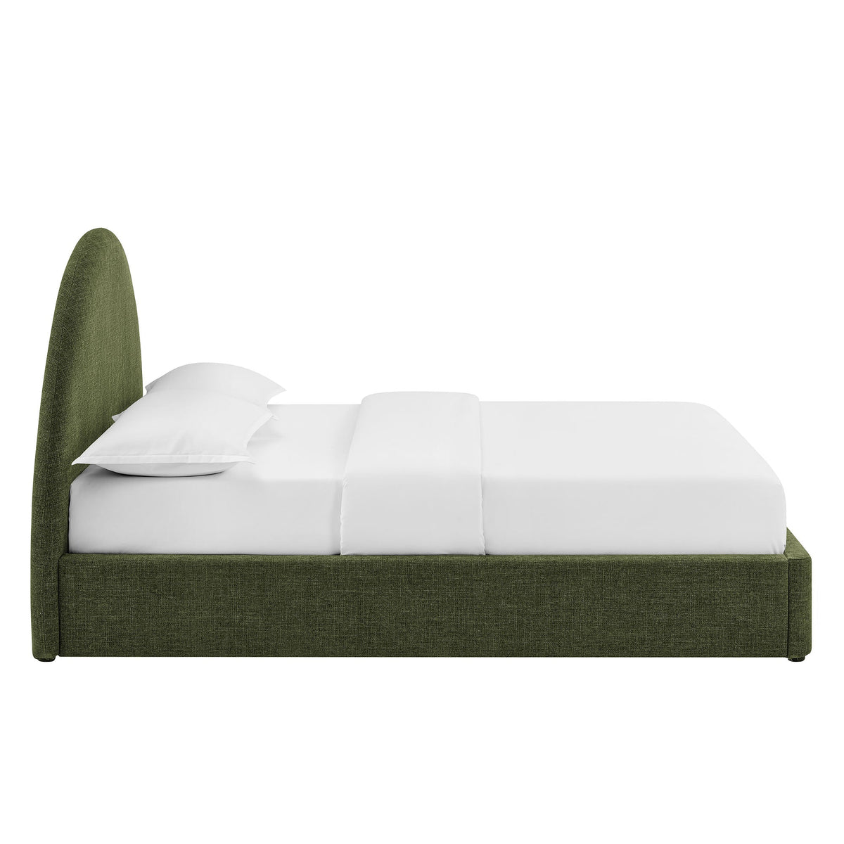 Resort Upholstered Fabric Storage Platform Bed Frame
