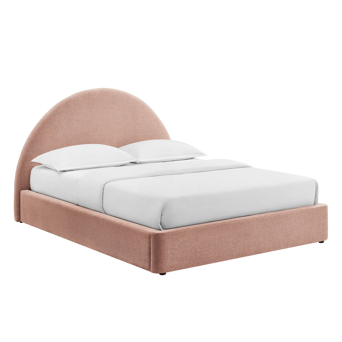 Resort Upholstered Fabric Storage Platform Bed Frame