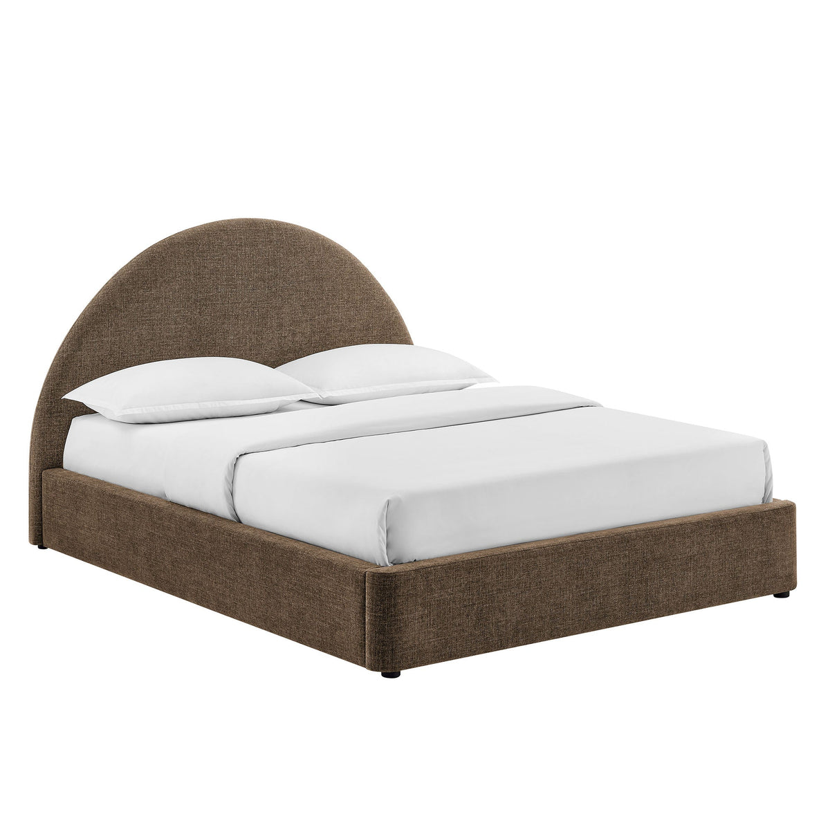 Resort Upholstered Fabric Storage Platform Bed Frame