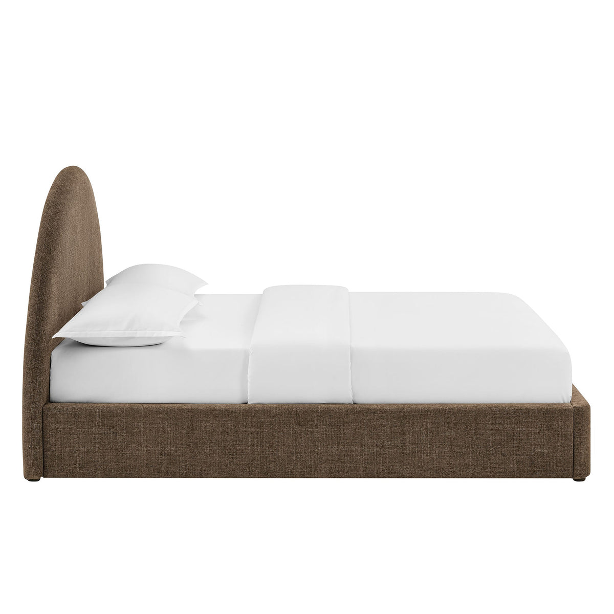 Resort Upholstered Fabric Storage Platform Bed Frame
