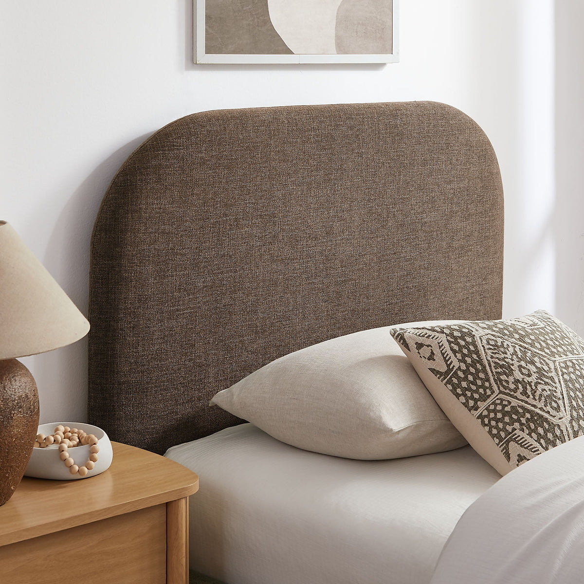 Keynote Fabric Upholstered Storage Platform Bed Frame