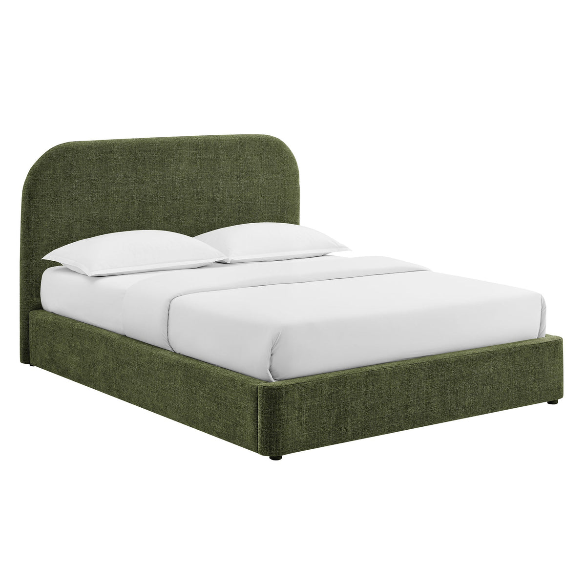 Keynote Fabric Upholstered Storage Platform Bed Frame