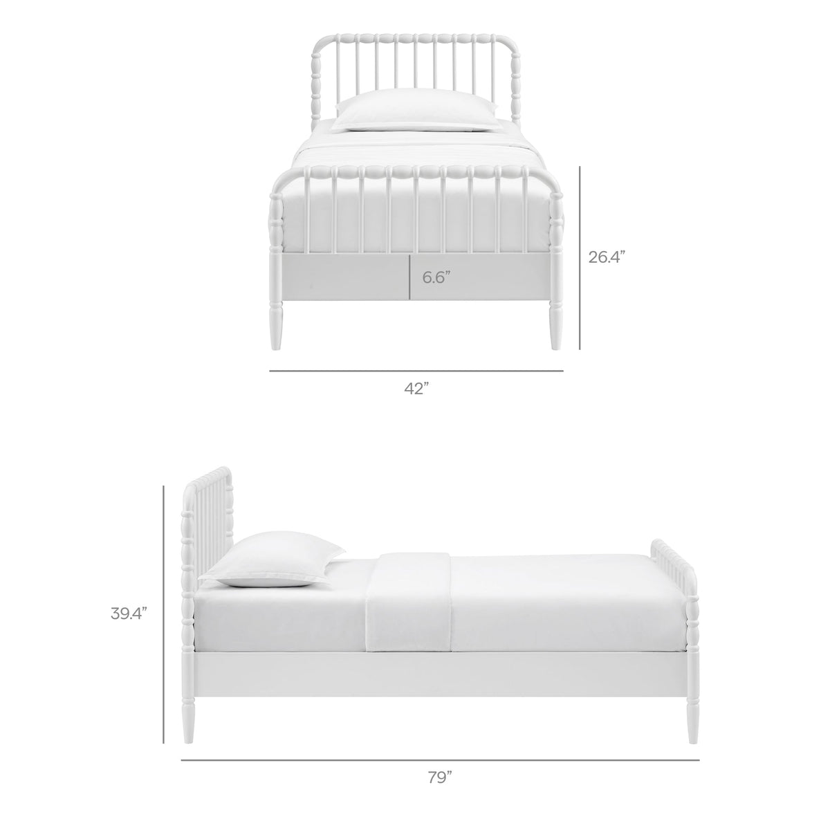 Arlette Wood Spindle Bed Frame