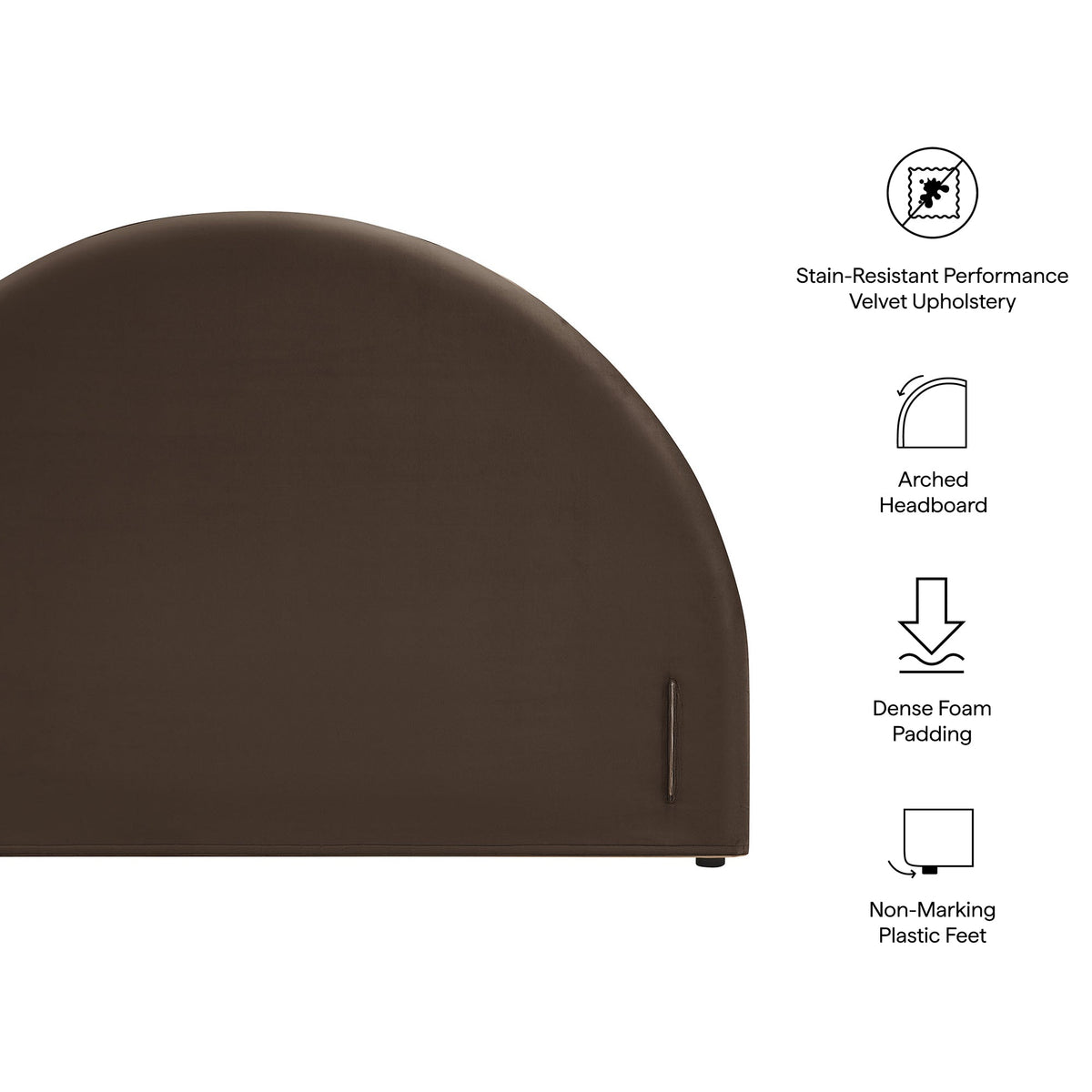 Modway Resort Performance Velvet Arched Headboard