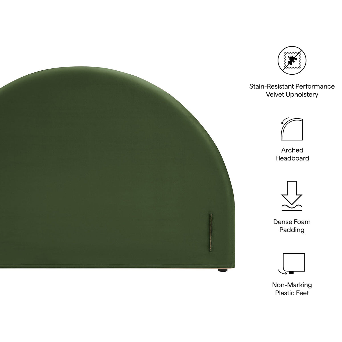 Modway Resort Performance Velvet Arched Headboard