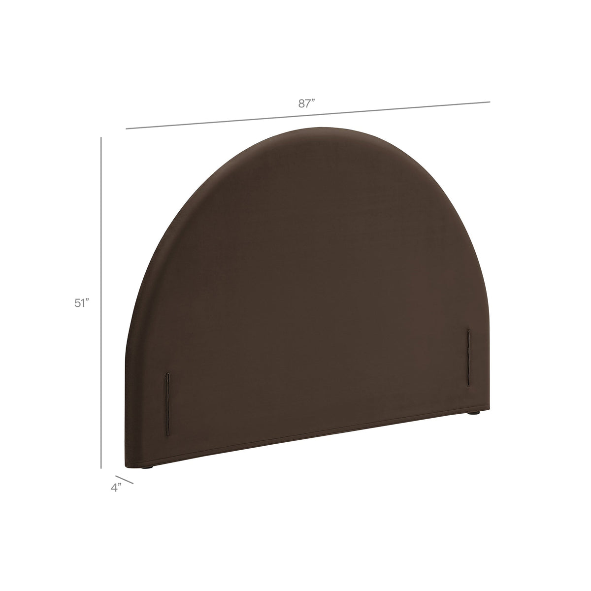 Modway Resort Performance Velvet Arched Headboard