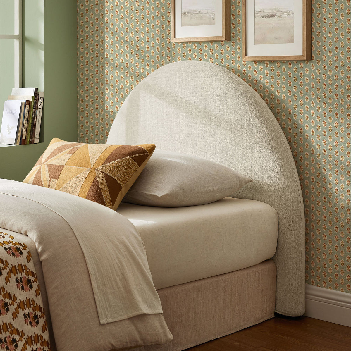 Modway Resort Queen Woven Upholstered Fabric Arched Headboard