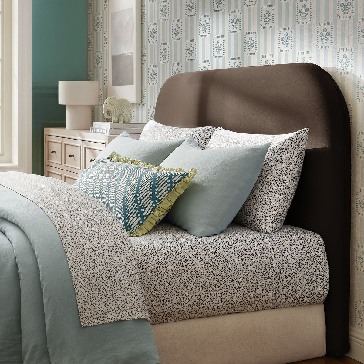 Keynote King Size Stain-Resistant Performance Velvet Headboard