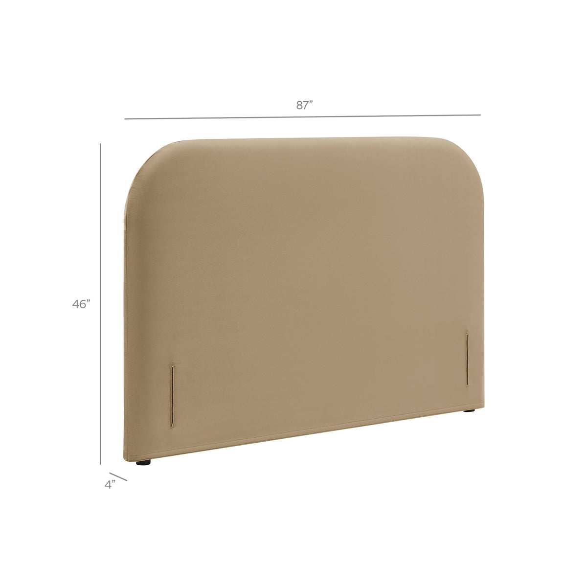 Keynote King Size Stain-Resistant Performance Velvet Headboard