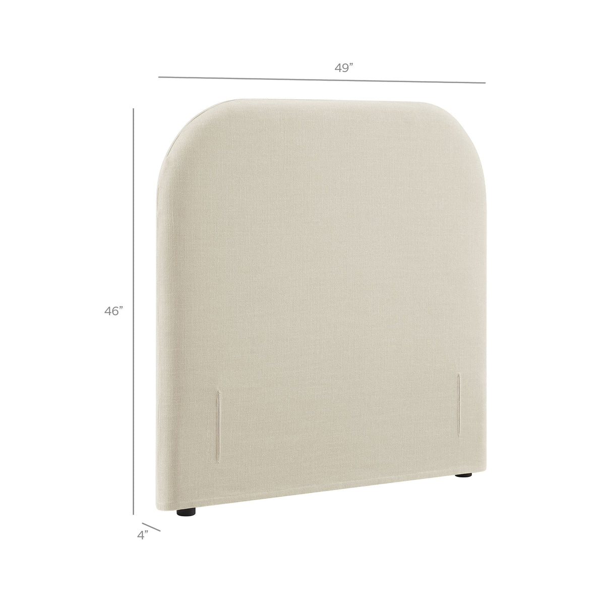 Keynote Twin Size Upholstered Fabric Headboard