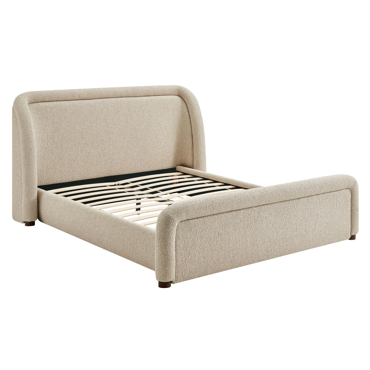 Tasmin Upholstered Fabric Platform Bed