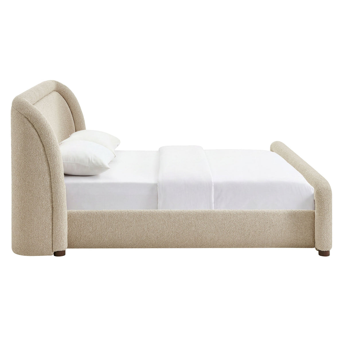 Tasmin Upholstered Fabric Platform Bed