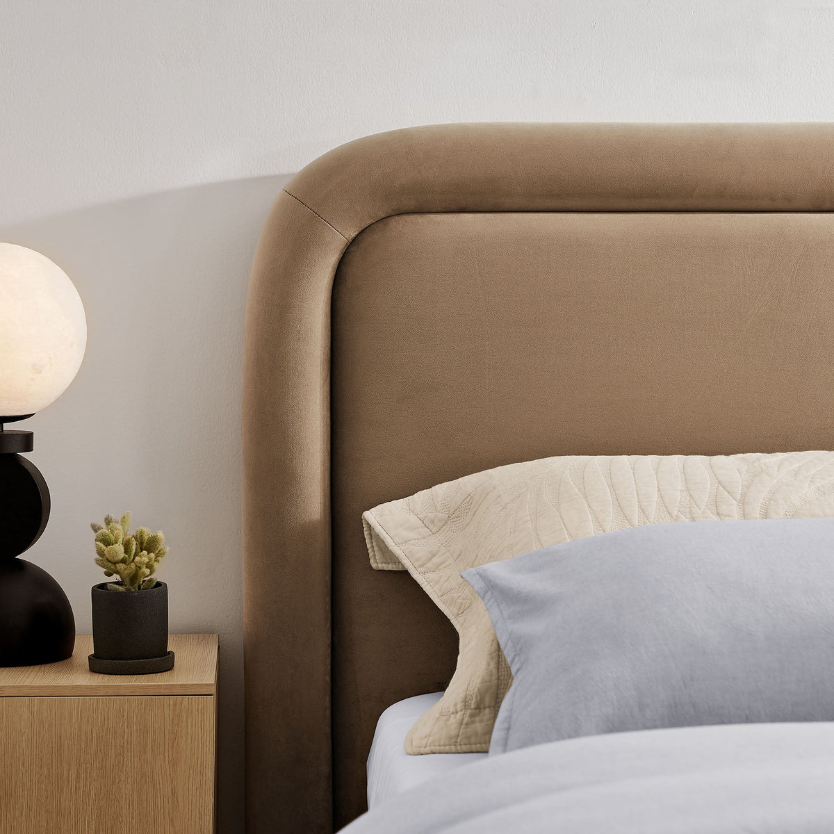 Beck Performance Velvet Platform Bed