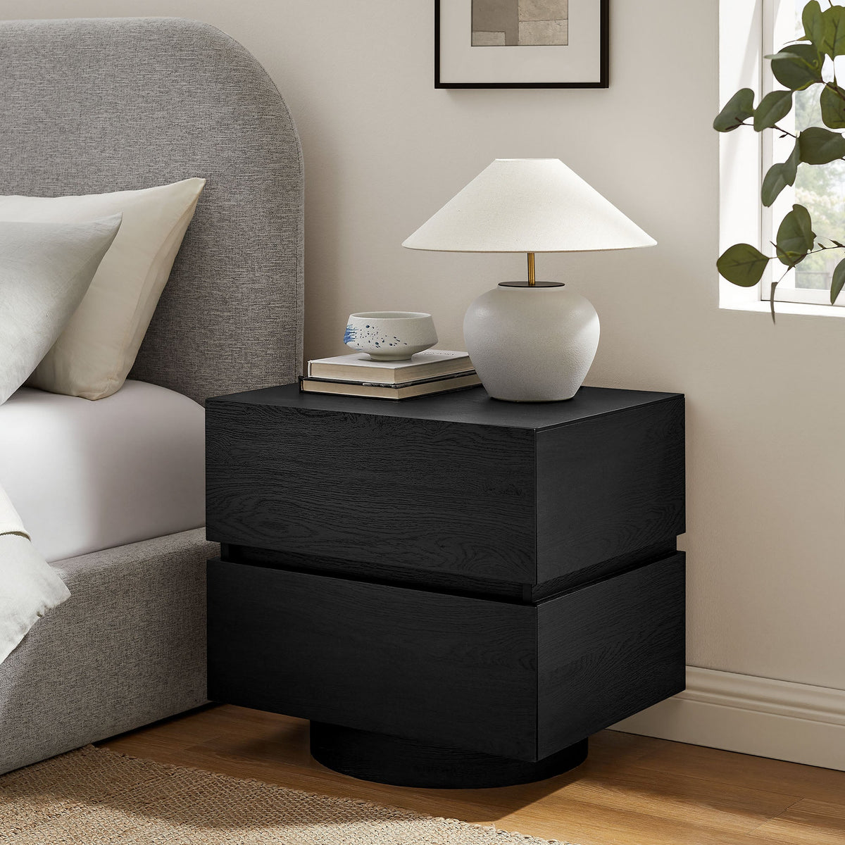 Koval Floating Pedestal 2-Drawer Nightstand
