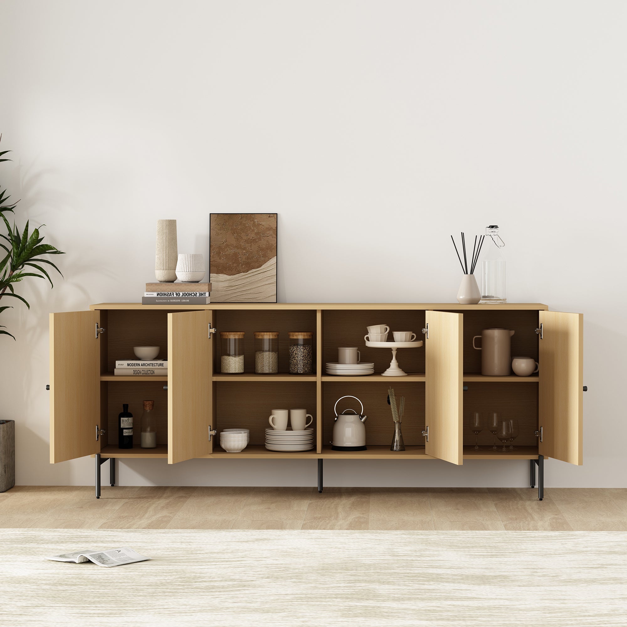 Magnolia 71" Sideboard in Natural Oak