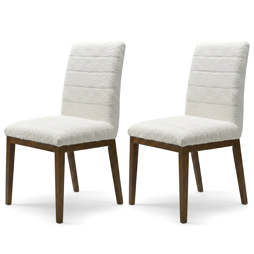Isley White Boucle Dining Chair - Set of 2