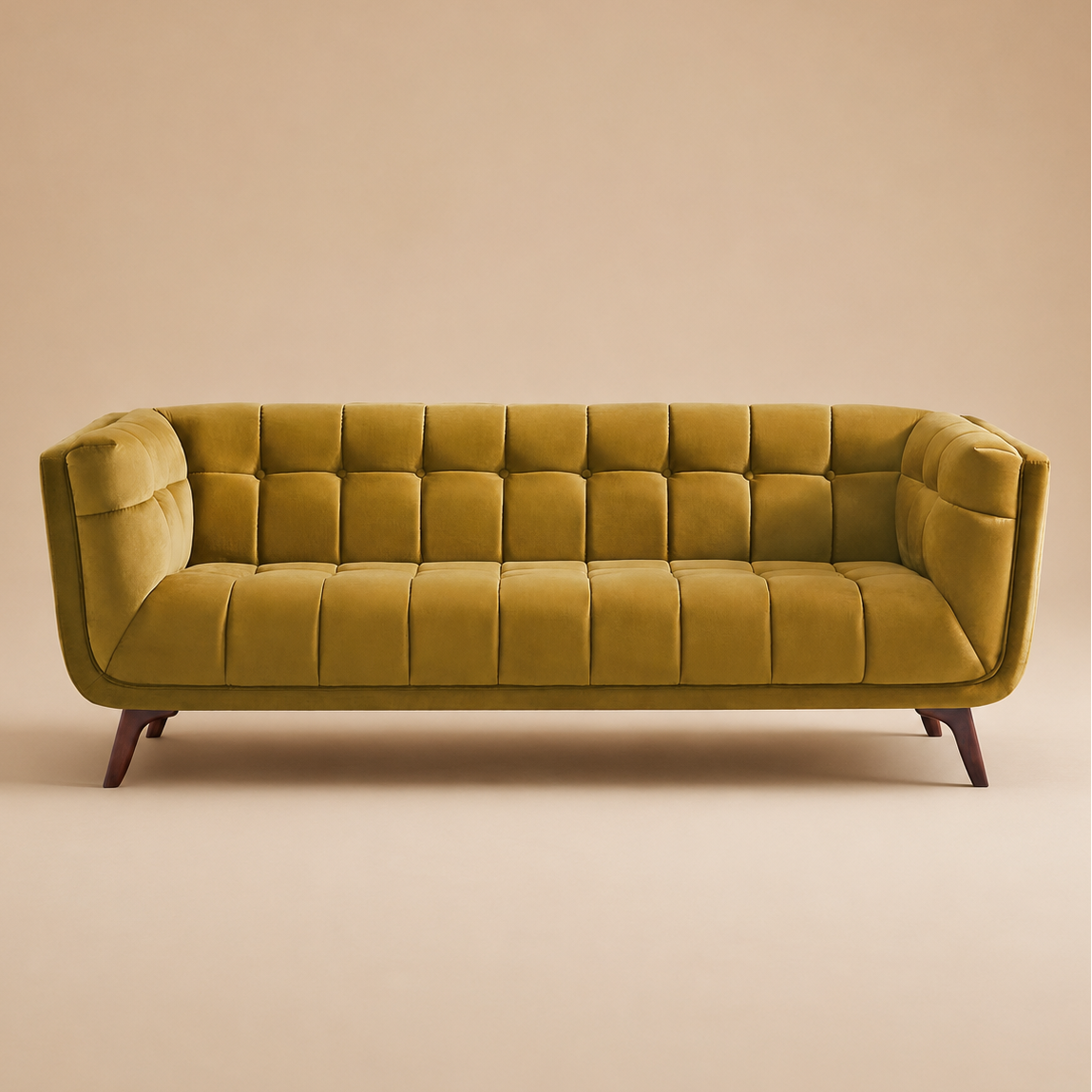 Kano Gold Velvet Sofa