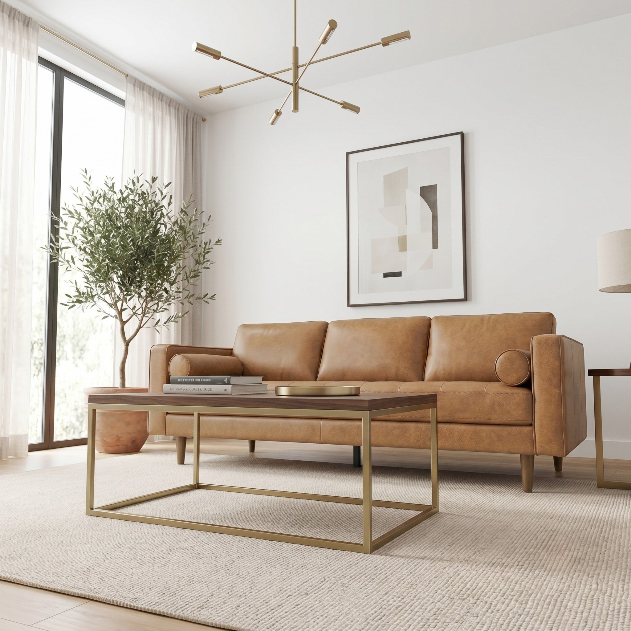Carroll Genuine Top Grain Leather 3-Seater Sofa | New York Modern Furniture